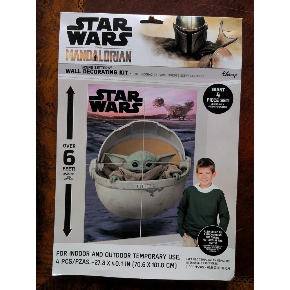 Star Wars Mandalorian Grogu Party Supplies Bundle Wall Decor Banner Balloons NEW